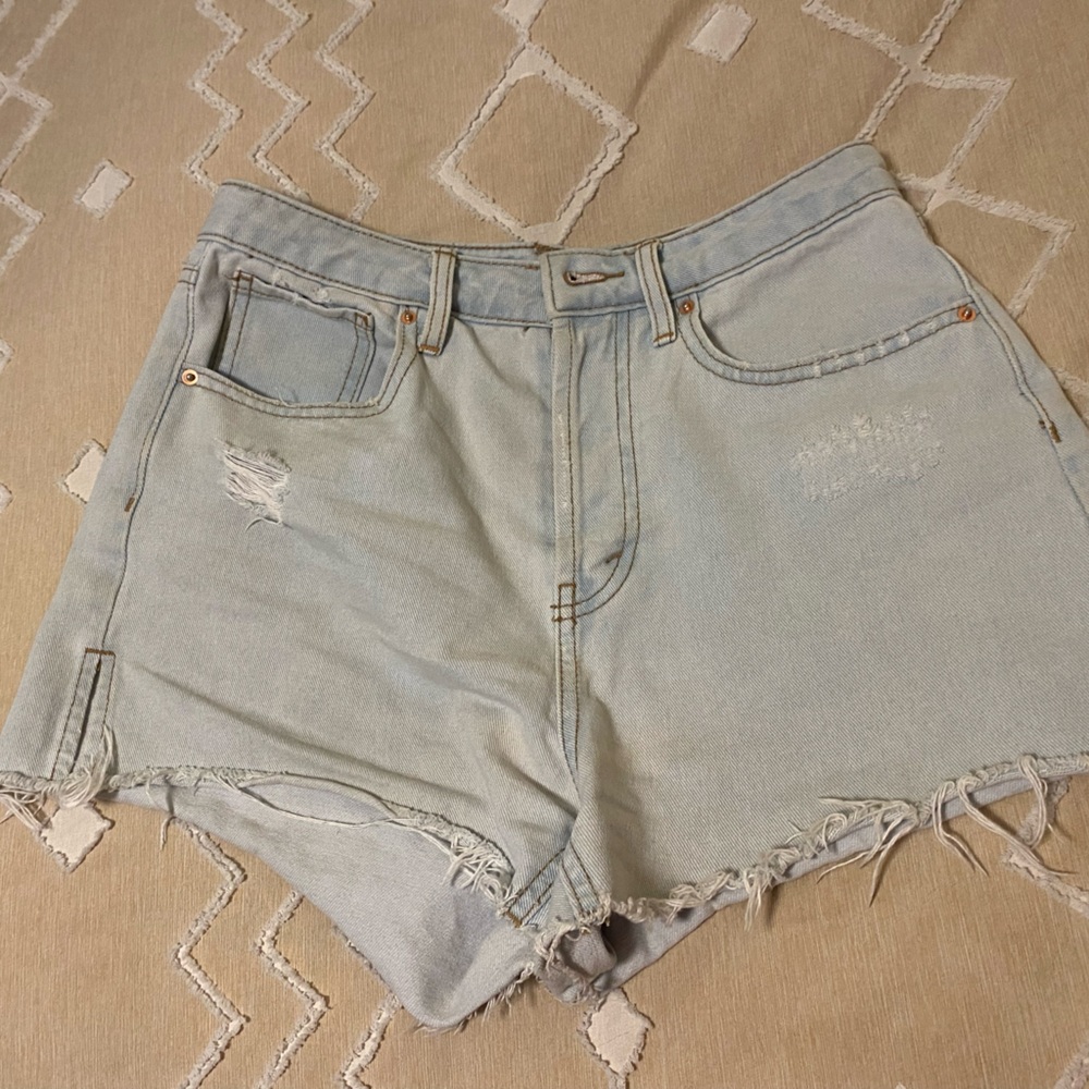 Wild Fable Light Blue Distressed Jean Shorts